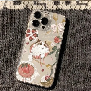 Ốp Điện Thoại Cho Samsung Galaxy S26 S25 S24 Ulta Plus S25 S24 FE S26 Edge 5G Vỏ Dâu Trái Cây Hoạt Hình Mèo TPU Động Vật Trong Suốt Silicon Mềm Chống Sốc Họa Tiết Dễ Thương