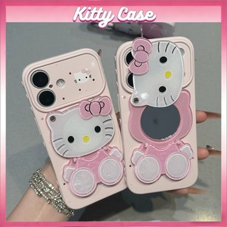 Giá đỡ gương hình mèo KT dễ thương 3 trong 1, tương thích với ốp lưng điện thoại iPhone 17 16  13 12 11Pro max 14 15 Pro