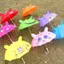 SAIA Kids Umbrella, Phim hoạt hình nhiều màu búp bê trẻ em Rain Gear, Họa tiết sáng tạo Mô hình tai dài tay Mô hình ô Mini Ngày mưa
