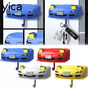 Giá đỡ chìa khóa đèn pha mở ô tô YICA, Giá đỡ móc khóa ban đầu có đèn chắc chắn, Móc treo chìa khóa treo tường thực tế