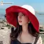 Cheenm Rộng Vành Mũ Chống Nắng Nữ Chống Tia UV Đi Bộ Đường Dài Người Cá Mũ Gấp Mùa Hè Cotton Thoáng Khí Bãi Biển Mũ Bucekt VN