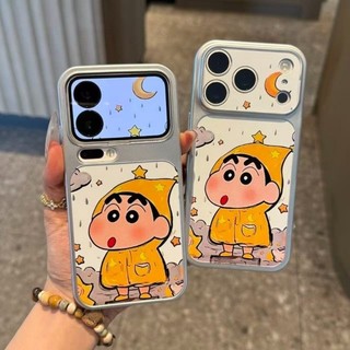 Dễ Thương Moon Star Crayon Shin Chan Điện Thoại Trường Hợp Cho iPhone 17 16 15 14 13 12 11 Pro Max X Xr Xs Max