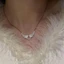 Dây chuyền có thể điều chỉnh bằng kim cương sáng bóng - Vòng cổ mặt dây chuyền đôi cánh thiên thần - dành cho nữ Váy dự tiệc - Quà tặng trang sức - Thời trang, thanh lịch, tinh tế / miễn phí