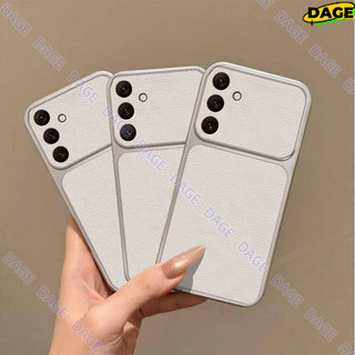 Ốp điện thoại Cho Samsung Galaxy A17 A27 A37 A57 A56 A26 A36 A16 A25 A35 A55 A15 LTE 4G 5G Vỏ Cửa Sổ Lớn Đơn Giản Màu Trắng Dermatoglyph Vỏ Cửa Sổ Lớn Bao Gồm Tất Cả Vỏ Chống Rơi