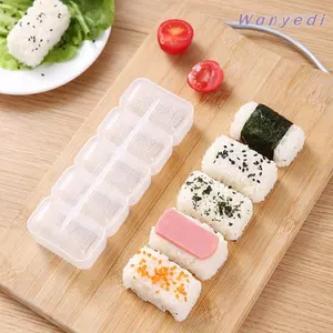 Khuôn Cơm Bánh WANYEDI, 5 Lưới Chống Dính Onigiri Khuôn, DIY Trong Suốt Có Thể Tái Sử Dụng Khuôn Sushi Dụng Cụ Nhà Bếp