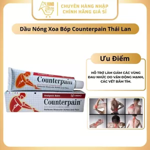Dầu Nóng Xoa Bóp Counterpain 120g Thái Lan Giúp Giảm Đau Nhức Mõi, Vị Trí Cục Bộ - Hinohouse