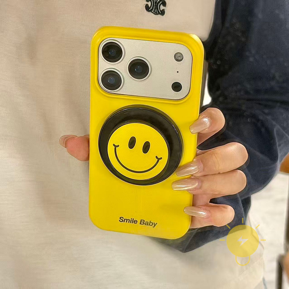 Phone Case For iPhone 17 Pro Max 16 15 PC with Griptok Magnetic Expression Hard Aesthetic Korean Cute