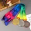Huy chương giải thưởng kim loại HFTOY với Ne Ribbon Vàng Bạc Phong cách đồng dành cho học giả thể thao hoặc đường kính bất kỳ đối tượng nào ~