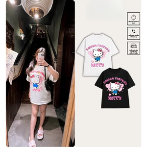 （Giao hàng 24h）Angela Áo Thun Saigon Factory Hello Kitty - Hot Trend Chất Vải Cotton 2 Chiều Dày Dặn Đứng Form