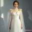 Áo choàng cưới cho cô dâu Hoa vải tuyn Cape Veil Chiều dài sàn Veil Áo choàng cho váy cưới