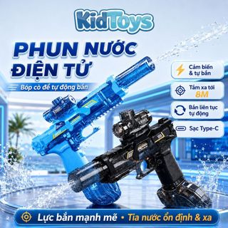 Đồ Chơi Phun Nước Điện Tự Động T60 KidToys - Dung Tích Lớn Cho Bé Thoải Mái Chơi Ngoài Trời