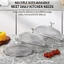 Cc Tấm thép chống gỉ đa năng có tay cầm Lưới kim loại Tấm bảo vệ lều mái vòm cho bàn Tiệc dã ngoại BBQ