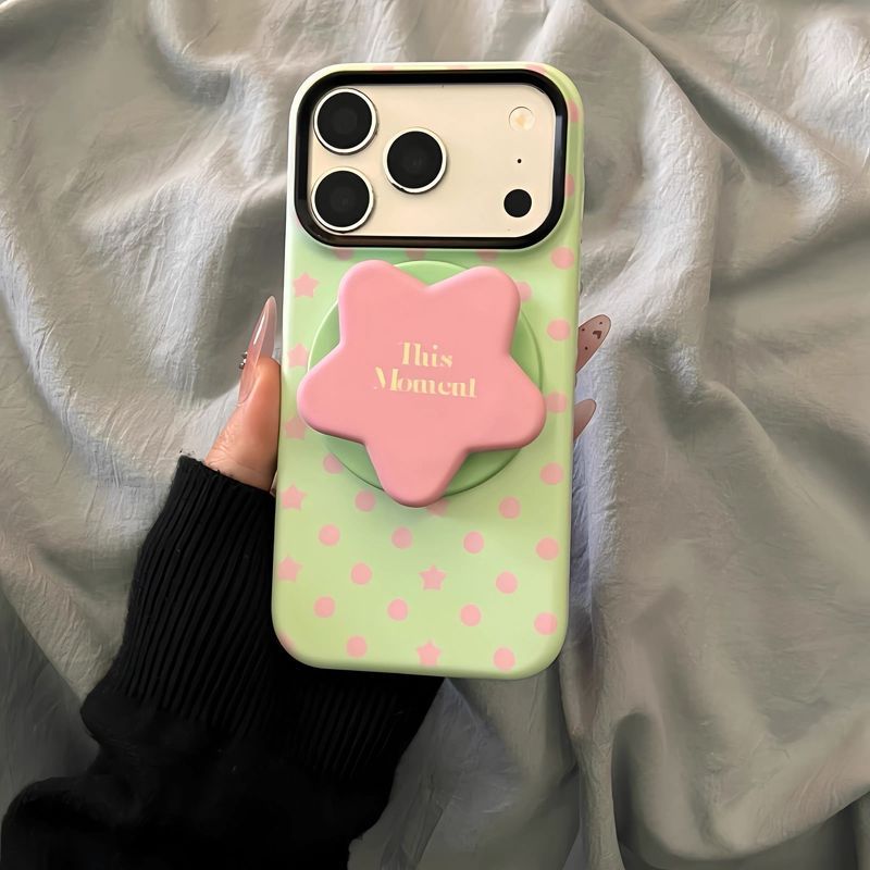 Màu xanh lá cây sảng khoái mùa hè Thích hợp cho iPhone17 Niche 16 / 15Promax iPhone 14 / 17 Từ 11 Cao