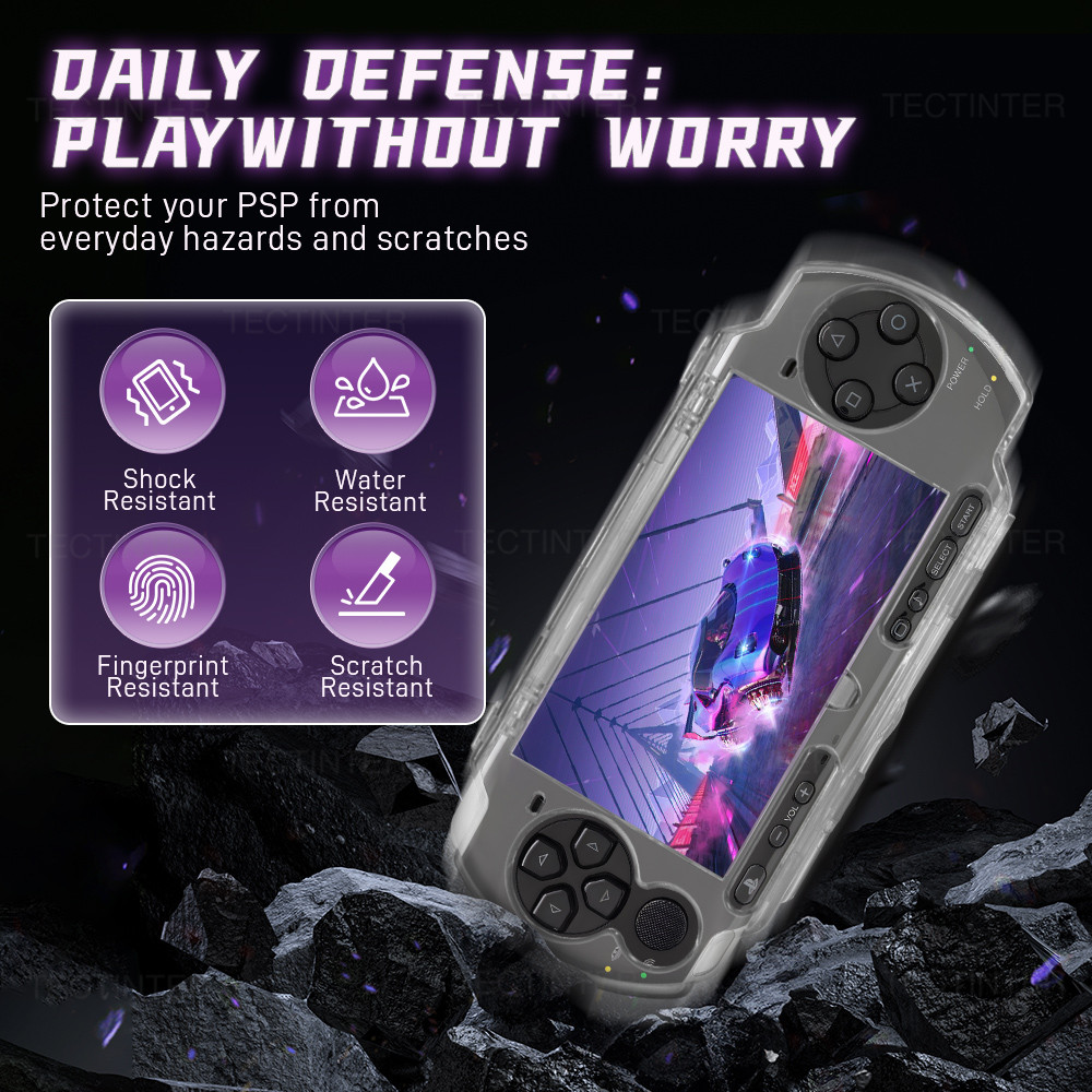 Vỏ cứng trong suốt PC trong suốt cho PSP Series & PSV 1000 Vỏ bảo vệ bảng điều khiển cầm tay cho phụ kiện Sony PSP 2000 | BigBuy360 - bigbuy360.vn