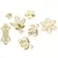 ECK 50 Chiếc Vintage Kim Loại Lá Filigree Hoa Lát Quyến Rũ DIY Thủ Công Trang Sức Làm HOT