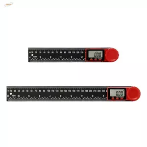 Máy đo góc kỹ thuật số ZENZON, Thước góc kỹ thuật số tỷ lệ mét 360 độ, Máy đo góc đa chức năng 200 / 300mm Công cụ đo góc 2 trong 1