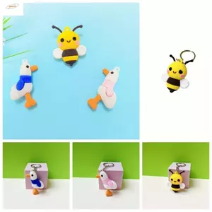 ZENZON Ong Móc Khóa, Hình Con Ong Nhỏ Silicon Mềm Ong Silicone Móc Khóa, Móc Chìa Khóa Ngộ nghĩnh Dễ Thương Sáng Tạo Ong Silicon Mềm Mặt Dây Chuyền Túi Mặt Dây Chuyền