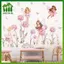 SWEET Hoạt Hình Hoa Hồng Cổ Tích Bồ Công Anh Tường Stiers Phòng Bé Gái Hoa Bướm Dán Tường Đề Can Phòng Ngủ Bé Mầm Non Trẻ Em Trang Trí Nhà n