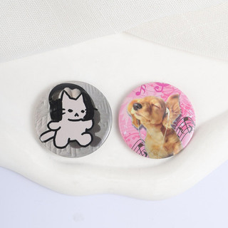 Anime Nhân Vật Mèo Và Chó Con Chủ Đề Dễ Thương Tinplate Chân Sáng Tạo Thời Trang Ba Lô Quần Áo Phụ Kiện Quà Tặng Cho Bạn Bè