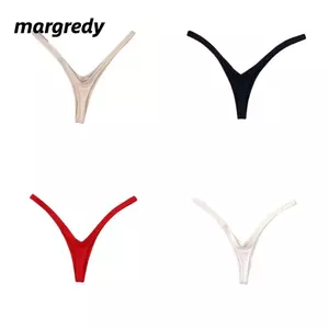 Quần Lót MARGREDY Thông, Cotton Được Trang Bị Quần Đùi Nữ Tinh Tế, Thời Trang Thoáng Khí Thoải Mái Màu Trơn Eo Thấp Bikini Tất Cả Các Mùa