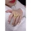 Cao Cấp Ánh Sáng Pháp Sang Trọng Nhẫn Mạ Đồng 18k Thật Vàng Nhẫn Mở Có Thể Điều Chỉnh Nhà Sản Xuất Di Chuyển Màu Cao Bảo Quản Trang Sức