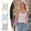 WANYEDI Dây Đeo Áo Vest, Thiết Kế Gợi Cảm Hiệu Ứng Giảm Béo Nữ Camisole, Dây Đeo Vai Đôi In Hoa Dây Đeo Có Thể Điều Chỉnh Áo Ngực Đệm Top Mùa Hè