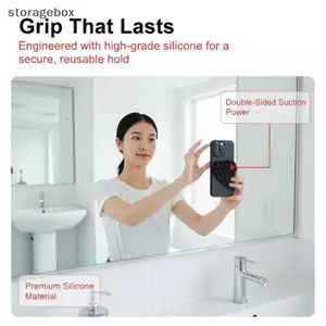 Tấm hút silicon cho điện thoại Chất liệu chống trượt hai mặt Bảo mật Cốc hút để ổn định thiết bị Đẹp