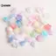KUZHEN 50 Cái 7x13mm Thay Đổi Dần dần Acrylic Bellflower Hạt Mũ Trang Sức Phát Hiện Quyến Rũ Vòng Tay Miếng Đệm Hạt Để Trang Sức Làm Nóng