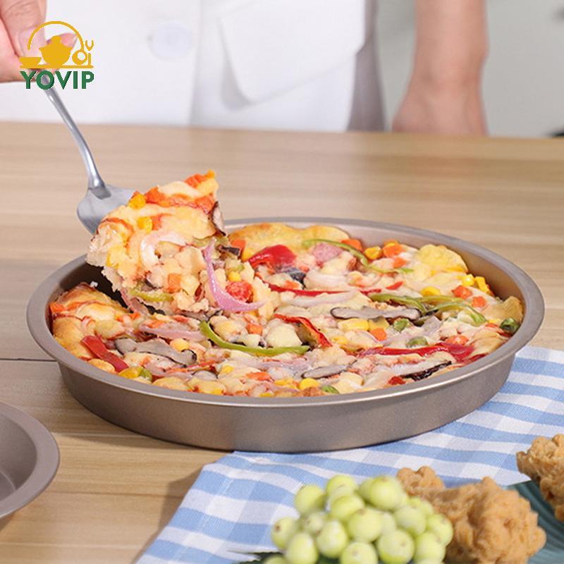 YOVIP 10 / 9 / 8 / 7 / 6 Inch Khuôn Nướng Bánh Chống sti Nồi Chiên Không Khí Khay Tròn Chảo Nướng Bánh Pizza Giỏ Nướng Phụ Kiện Nhà Bếp VN
