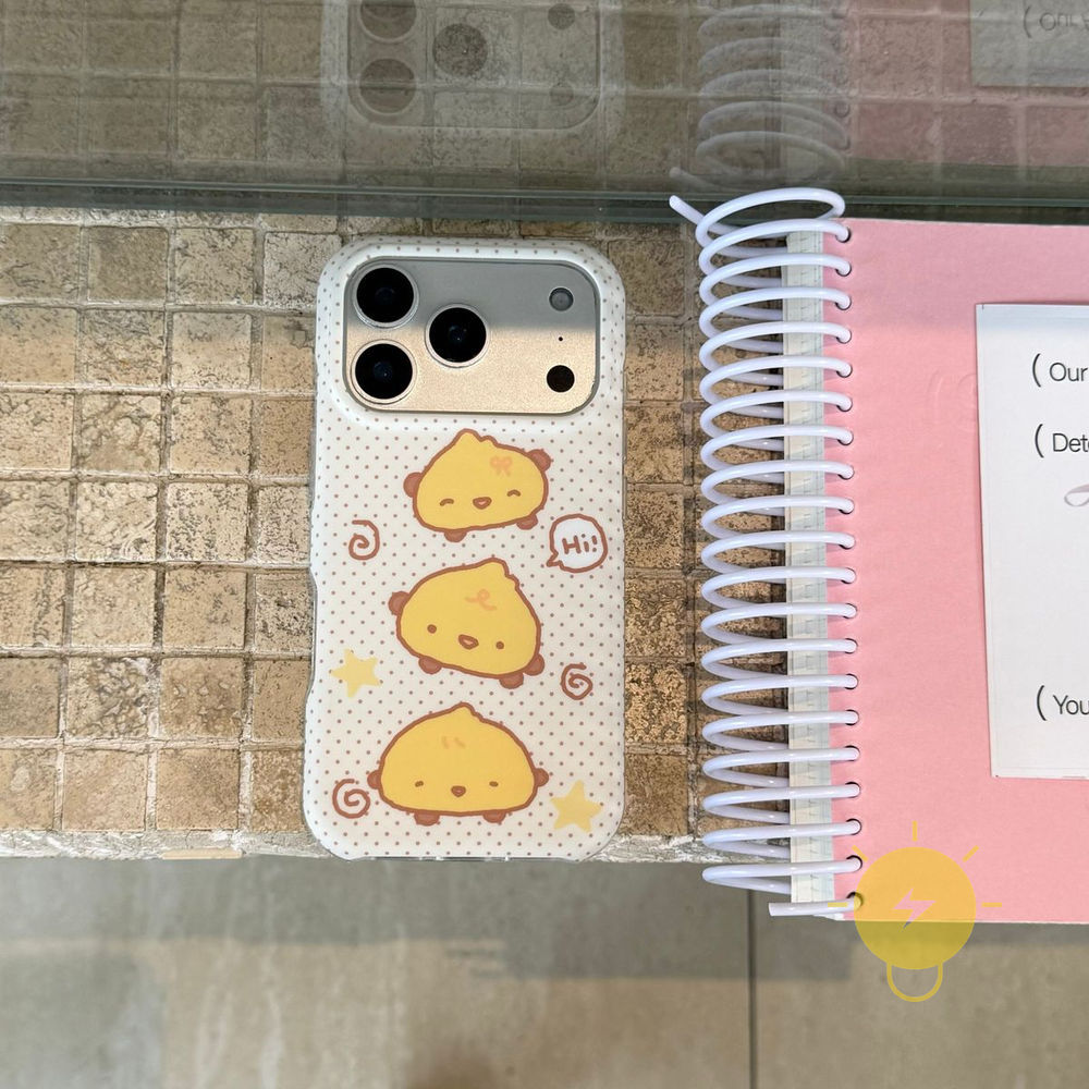 Phone Case For iPhone 17 Pro Max 16 15 TPU Matte Chicken Aesthetic Korean Cute