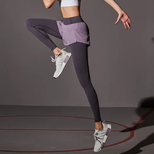 Quần Tập Yoga Quần Thể Dục Nữ Quần Khô Nhanh Eo Cao Skinny Chạy Bộ Quần Thể Thao