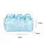 Túi đựng mỹ phẩm AWNGD, Túi trang điểm Polyester bề mặt sáng bóng, Vải nếp nhăn hình đám mây di động Túi giặt dung tích lớn Phòng tắm