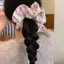 XUAN Thời Trang Hàn Quốc Hoa Scrunchies Nữ Cô Gái Tóc Co Giãn Dây Cao Su Phụ Kiện Buộc Tóc Vòng Dây Mũ Đội Đầu VN