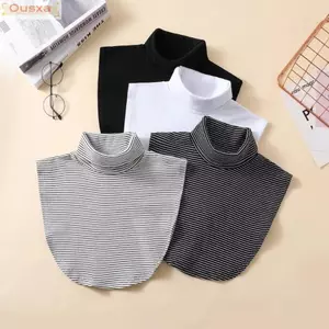Cổ giả OUSXA, Khăn quàng cổ cao dệt kim, Cổ cao dệt kim co giãn có thể tháo rời