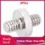 apill 1/4 Nam sang Bộ chuyển đổi vít có ren Kim loại Đầu nối đầu bi chân máy ảnh với mạ bạc cho phụ kiện video chân đèn DSLR Monopod