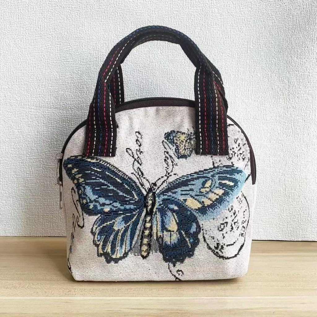 Phong Cách Mới Phong Cách Dân Tộc Túi Vải Thêu Jacquard Đi Chơi Đi Làm Túi Xách