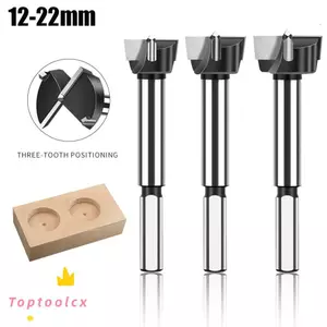 Mũi khoan bản lề TOPTOOLCX, Mũi khoan hợp kim ba mũi, Máy cắt cưa lỗ cacbua vonfram 12-22mm