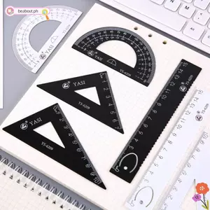 BEABOUT 4 Bộ Thước Đo Học Sinh, Có Hộp Bảo Quản Bộ Soạn Thảo Kim Loại Đa Năng, Bộ Toán Thước Đo Di Động Bộ Thước Trường Văn Phòng