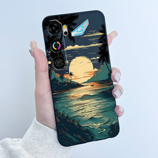 Dành Cho ZTE Nubia Neo 5 GT Ốp Lưng Điện Thoại Z2570N Thỏ Tình Yêu Dễ Thương Màu Đen Ngộ nghĩnh Silicon Mềm Vỏ Bảo Vệ Cho Nubia Neo5 GT 5G Vỏ