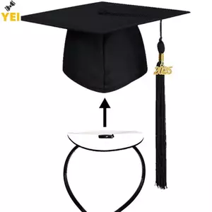 < YEI > Mũ tốt nghiệp chống trượt Phụ kiện tóc học sinh bền bỉ hoàn hảo cho bữa tiệc sinh nhật và tốt nghiệp mới