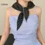 LUImo Ngọt Chấm Bi Mỏng Nhẹ Khăn Nhỏ Mùa Hè Nữ Băng Đô Quấn Tóc Chống Nắng Cho Lái Xe SBS