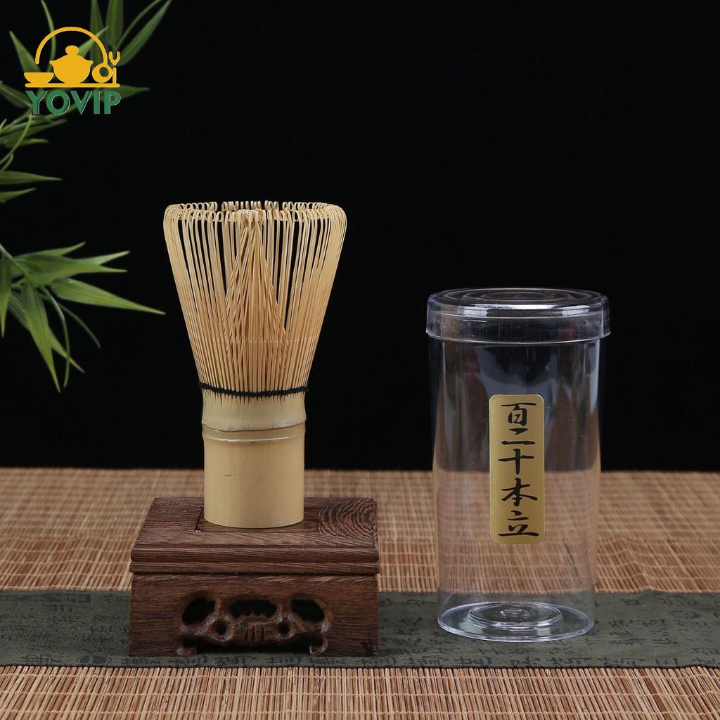 YOVIP Tre Phong Cách Nhật Bản Matcha Đánh Trà Bàn Chải Trà Phụ Kiện Để Làm Trà Matcha 120 Prongs VN