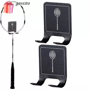 Giá đỡ vợt cầu lông GAVESTO, Giá treo tường vợt Tennis không đục lỗ tự dính, Giá treo tường bằng hợp kim nhôm Giá treo tường bền
