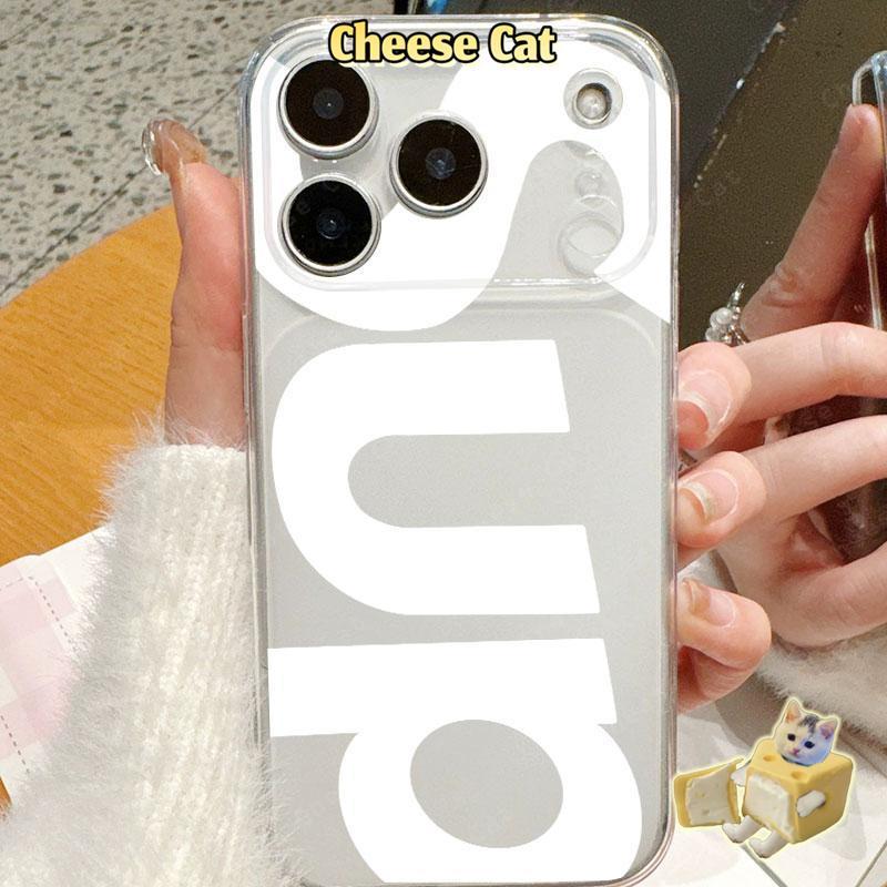 Ốp điện thoại đơn giản in chữ tiếng Anh cho iPhone 14 13 Xs Max XR 11 12 15 Plus 16 12 11 17 Pro Max