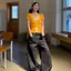 Áo thun ngắn tay hai mảnh màu vàng Mango giả chính hãng dành cho nữ Mùa hè Phong cách mới Slim-Fit Slimmer Look American Hot Girl Style Top