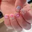 AA DIY Nail Art với 12 Lưới Hỗn Hợp Hình Tròn Nhiều Màu Sắc Lấp Lánh Và Phong Cách Hoa VN