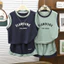 Trung Lớn Trẻ Em Mùa Hè Jersey Phù Hợp Với Áo Vest Không Tay Thể Thao Hai Mảnh Phù Hợp Với 90-170 Size GMEF