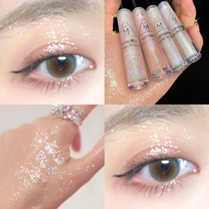 Phấn mắt dạng lỏng Nàng tiên cá có độ bóng cao Ji Shining Shining Non-Take-Off Lying Silkworm Brightening Pearlescent Sequin Eye Make
