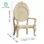 Gamchiano Khắc Đơn Ghế 1 / 12 Di Động Mini Vintage Ghế Đeo Tay Cho Vườn Thu Nhỏ Màn Hình Cửa Sổ Làm Bánh Cảnh Đạo Cụ Chụp Ảnh
