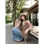 Sweet Cool Hot Girl Leopard Print Streamer Vest Camisole Nữ Thiết kế mùa hè Retro Xù Áo không tay dáng rộng